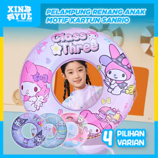 Xin Yue Pelampung Ban Renang Anak Karakter Sanrio Kuromi Cinnamoroll Melody Swim Ring Safety Baby Boat Material PVC