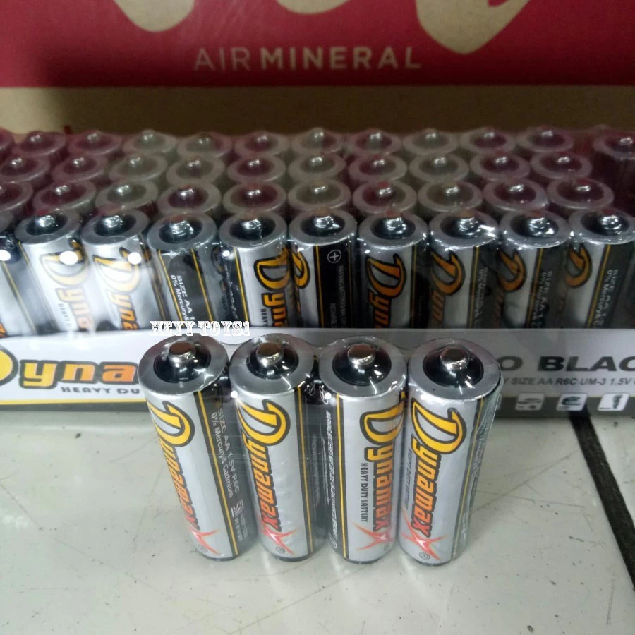 Battery Dynamax AA A2 ECO BLACK baterai batre/ BATRAI AA ABU ISI 4PCS 1 SET | AutoStock