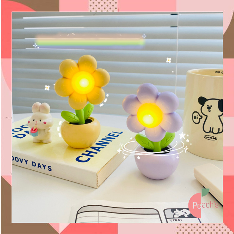 Peachs - L6468 Lampu Hias Meja Bunga / Tidur Estetik Untuk Kamar - foto 1