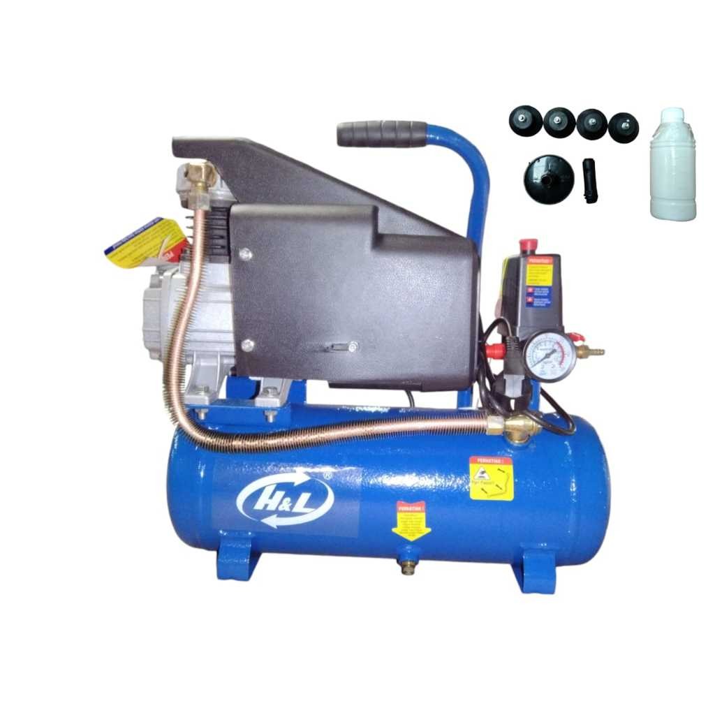 Jual HRL MESIN KOMPRESOR COMPRESSOR ANGIN 1 HP 9 LITER BENGKEL MESIN ...