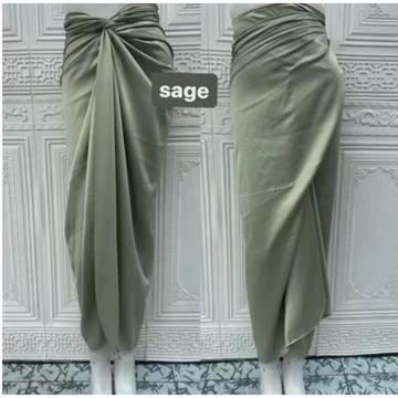 Rok Lilit Polos Satin PREMIUM Wrap Skirt Rok Lilit Polos Rok Lilit Satin Wrap Skirt
