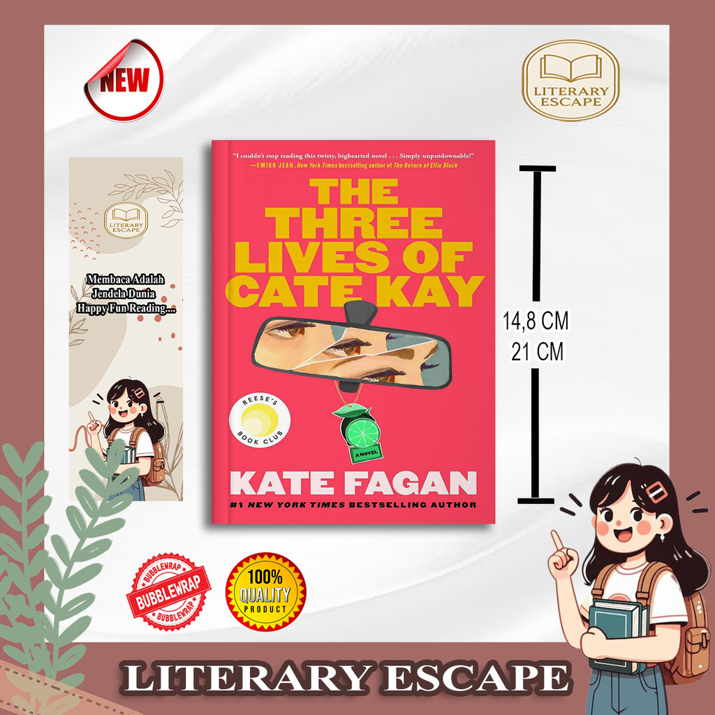 Jual The Three Lives of Cate Kay : Reese's Book Club By Kate Fagan ...