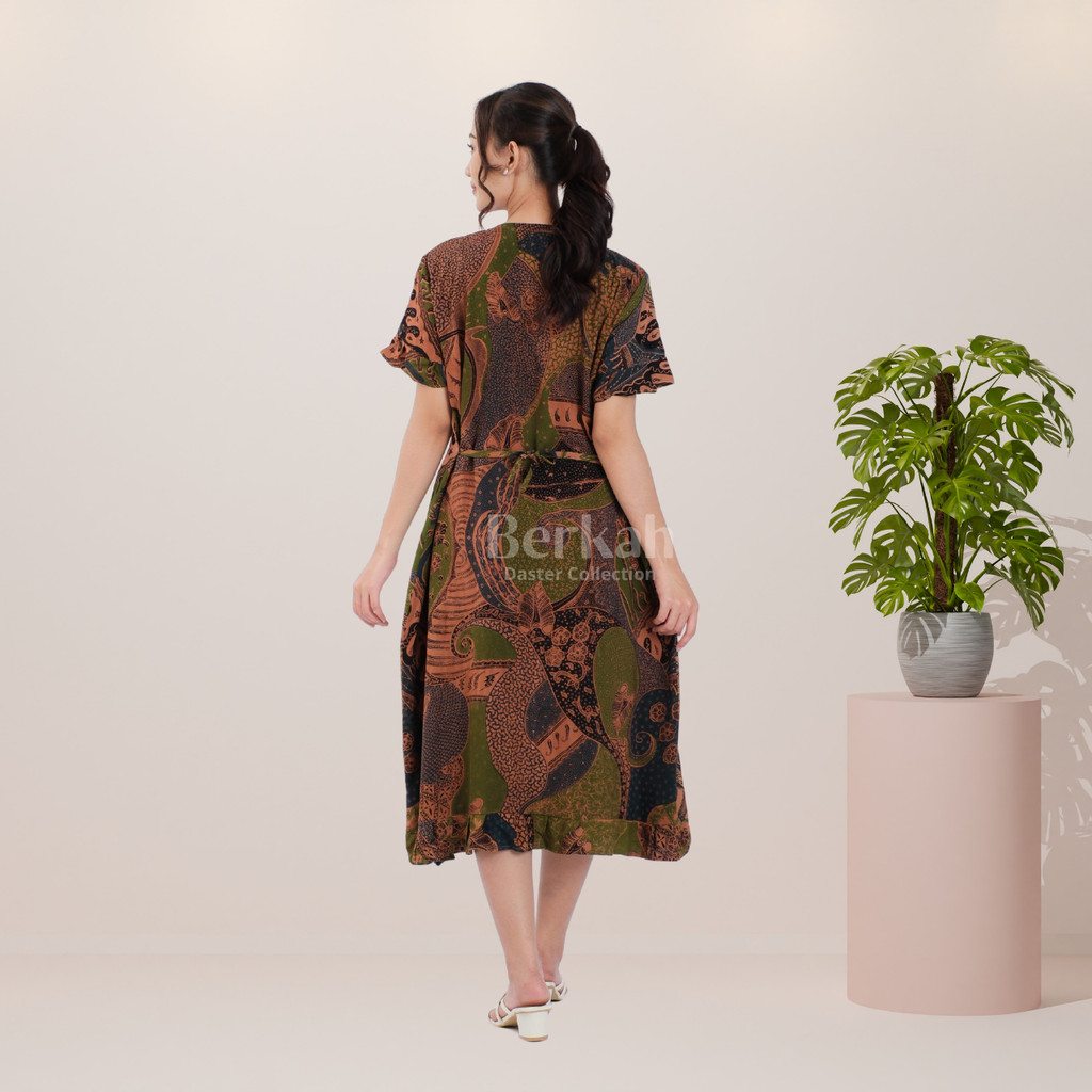 Daster Batik Rayon Busui Resleting Surya Teja 3