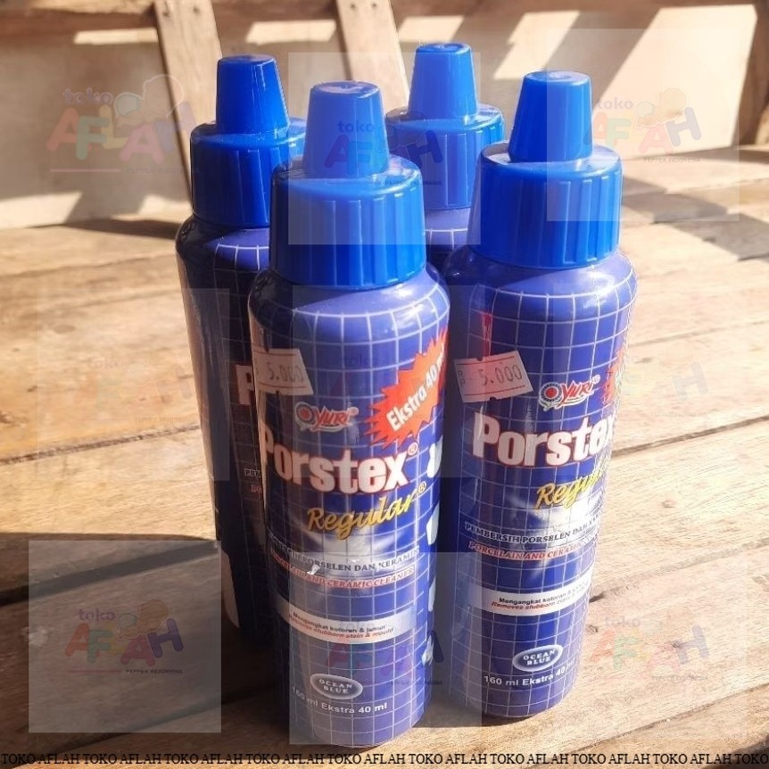 Jual ( 4 botol ) Porstex Regular Pembersih Lantai Porselen 160+40ml ...