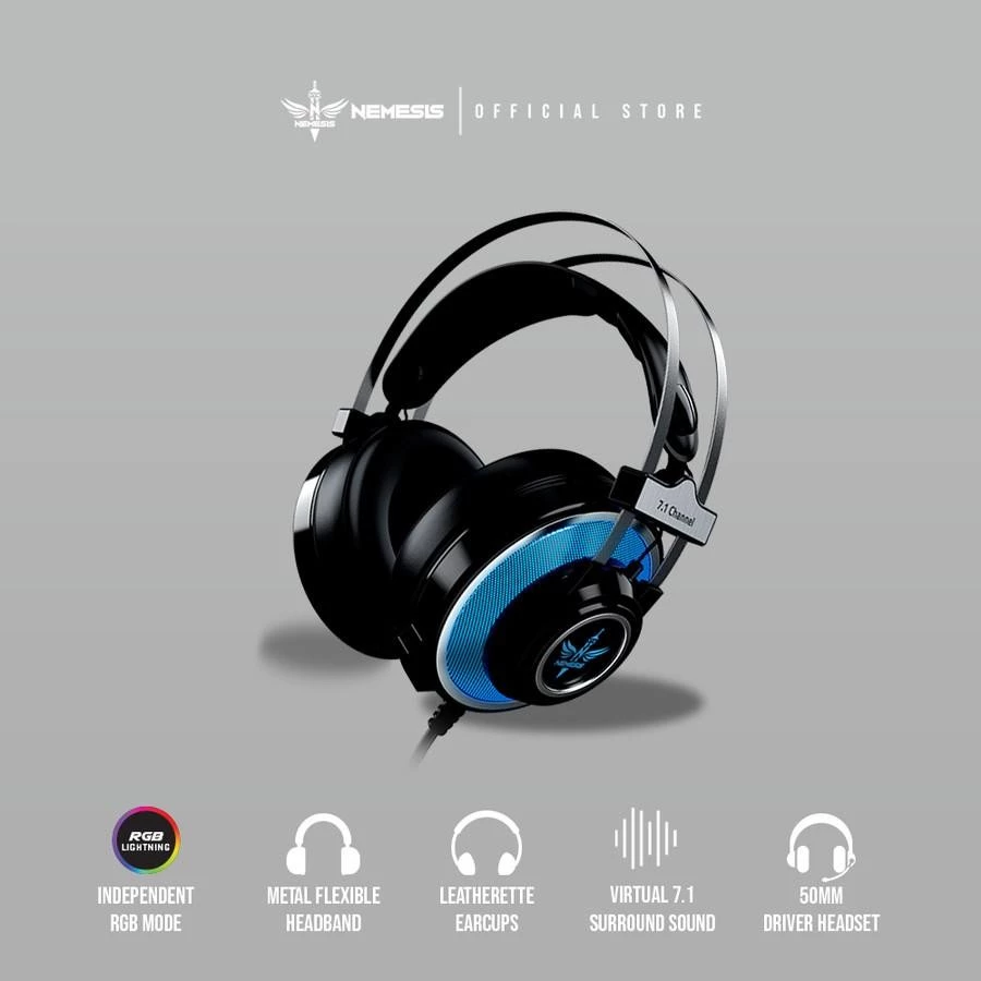 NYK HS E10 / HSE10 Thunder RGB 7.1 Gaming Headset Tournament Edition