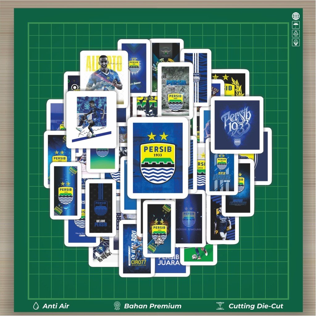 Jual HOT 50 PCS STIKER Stiker Klub Bola Persib Stiker Fashion Cars ...