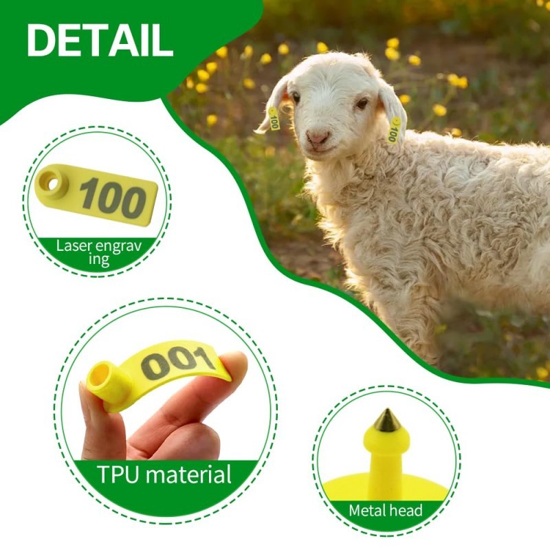 Jual 100pcs Tag Domba Ear Tag Sapi Penanda Sapi Eartag Sapi Ertag ...