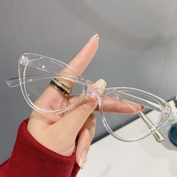 Kacamata Anti Cahaya Biru Transparent Frame Kacamata Optik Anti Radiasi Komputer Wanita