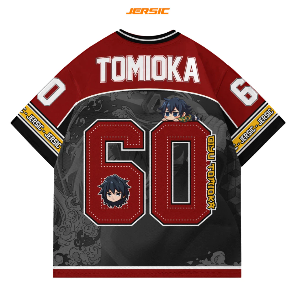 Jersey Demon Slayer Tomioka Kimetsu No Yaiba – Dapatkan Gaya Anime Keren Sekarang!