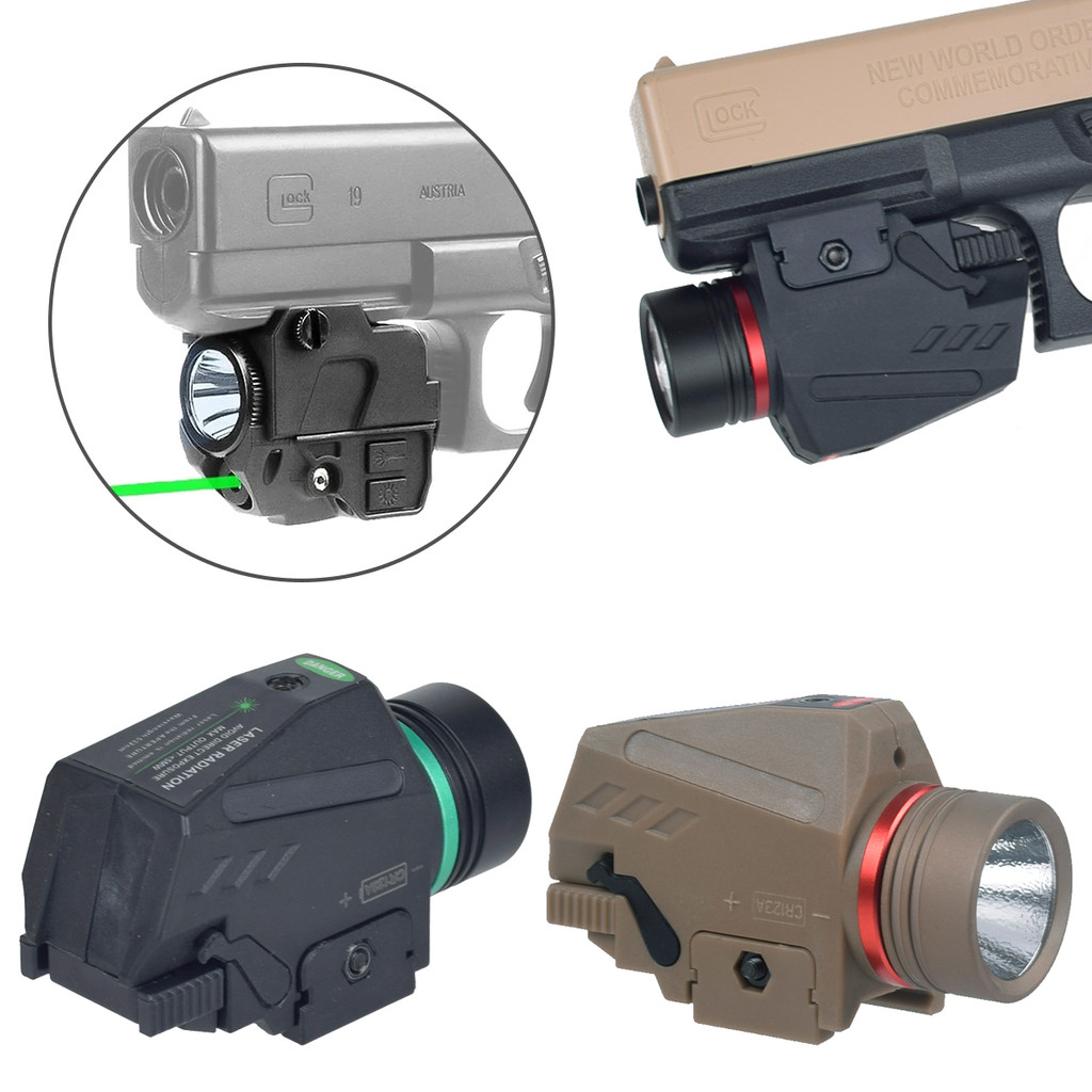 Jual USB Rechargeable Weapons Light Green Red Laser Sight Combo Airsoft ...