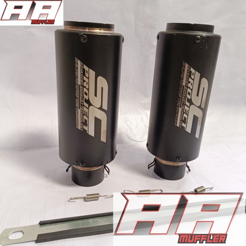 Jual Escape De carreras SC project Negro pipe 51mm universal | Shopee ...