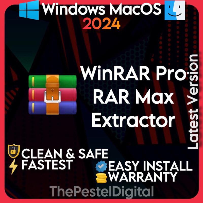 Jual WinRAR Pro RAR Extractor Max 2024 Lifetime Latest Full Version ...