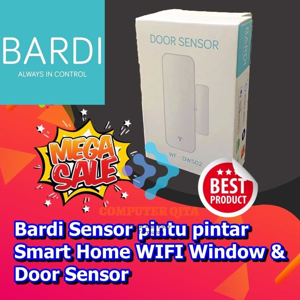 Jual Bardi Sensor pintu pintar Smart Home WIFI Window & Door Sensor ...