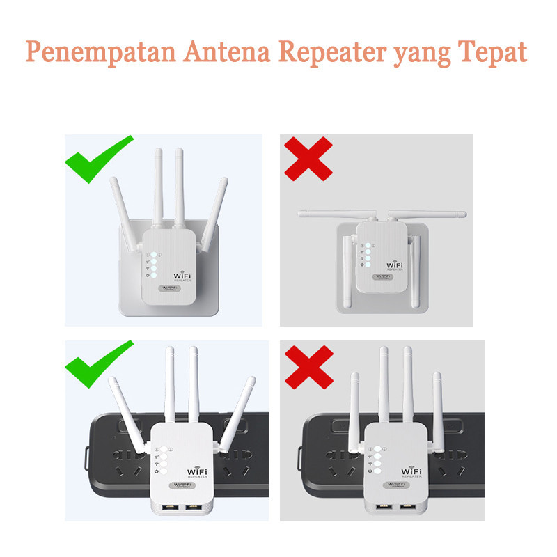 Jual Pengulang Ekstensi Sinyal WIFI 6 Pengulang Antena | Shopee Indonesia