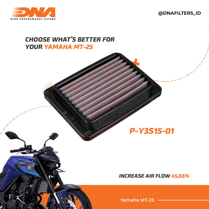 Jual Air Filter Udara DNA Yamaha R25, MT25 14-Up Old / New Original ...