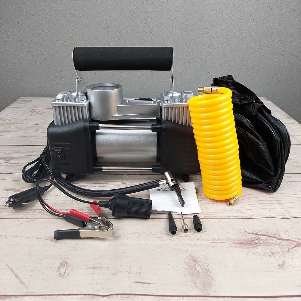 Jual (100% ORI) OTOHEROES Pompa Ban Compressor Double Cylinder 12V 150 ...