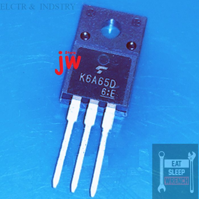 10 Pezzi MOSFET TK6A65D / K6A65D | Componenti Elettronici Per Riparazioni | Transistor Di Potenza