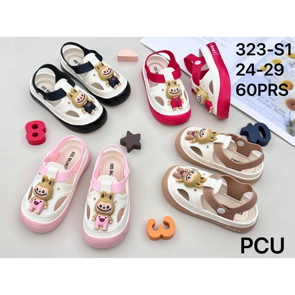 Jual Sandal Sepatu Anak-Anak LABUBU POPMART dengan Tali Belakang ...