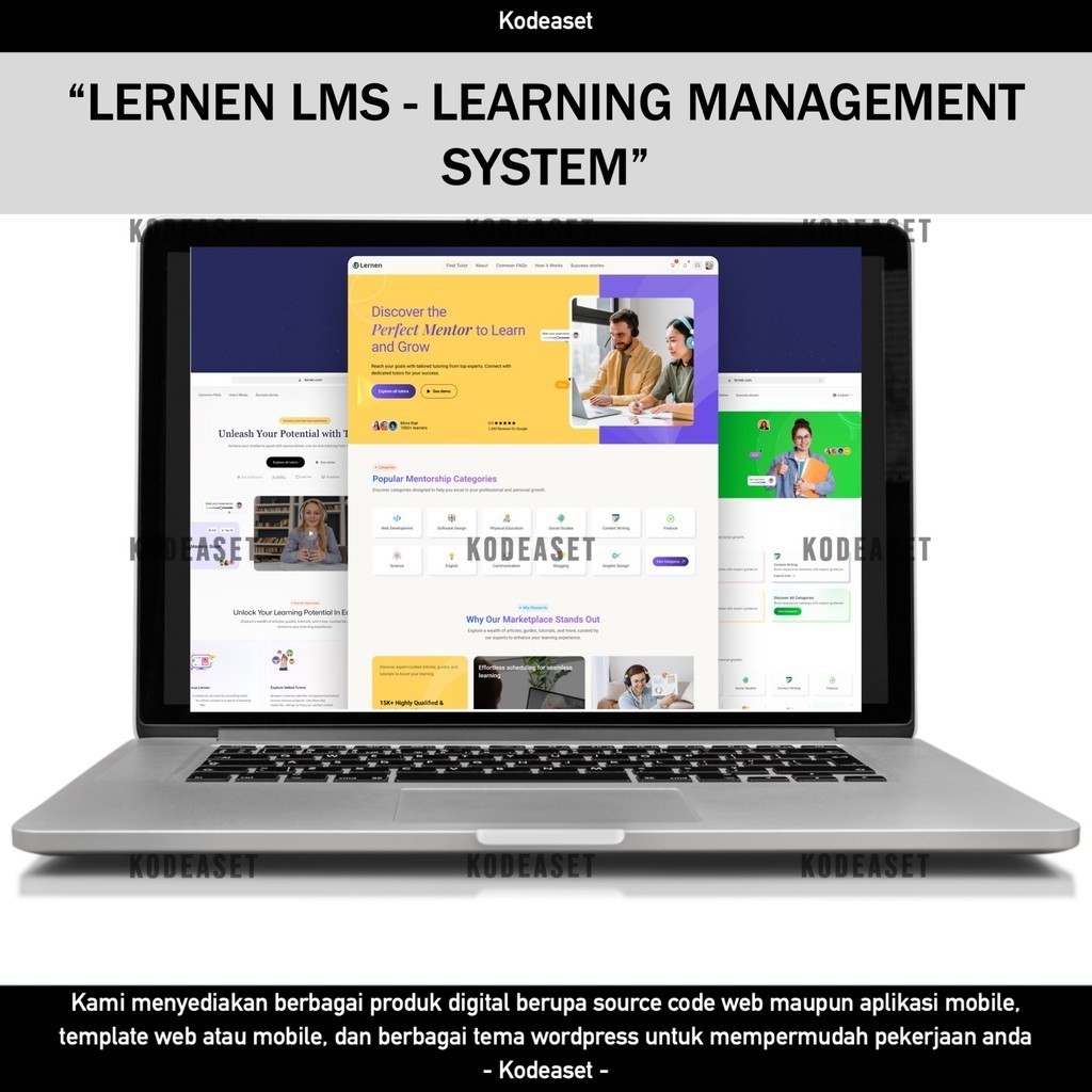 Jual SOURCE CODE APLIKASI WEB LERNEN LMS - LEARNING MANAGEMENT SYSTEM ...