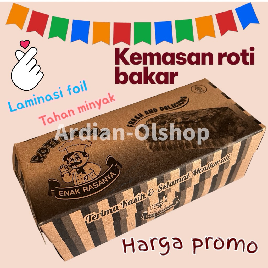 Jual Dus roti bakar universal kemasan roti bakar box roti bakar wadah ...