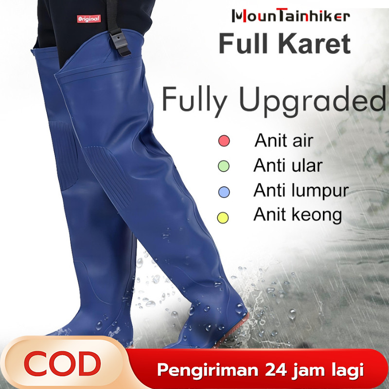 Jual Sepatu Pancing & Sawah Boot Karet Panjang - Tahan Air Penuh ...