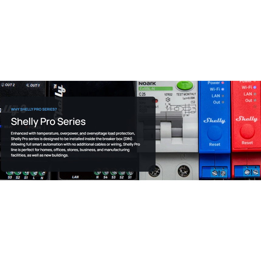 Jual Shelly Pro Dimmer 2PM Professional 2 annel LAN Din Rail Smart ...