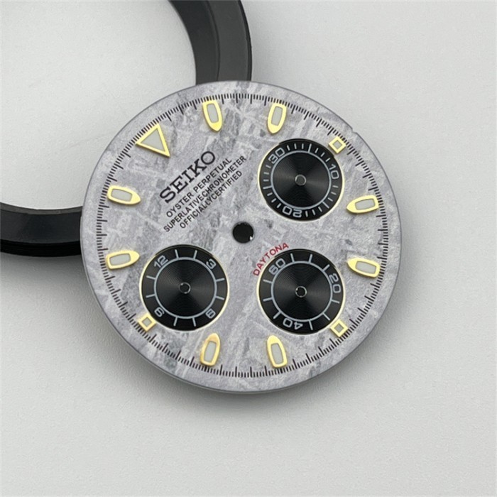 Cadran De Montre Vert Lumineux Pour Mouvement VK63 - 29.5mm - Six Aiguilles - Neuf Sans étiquette