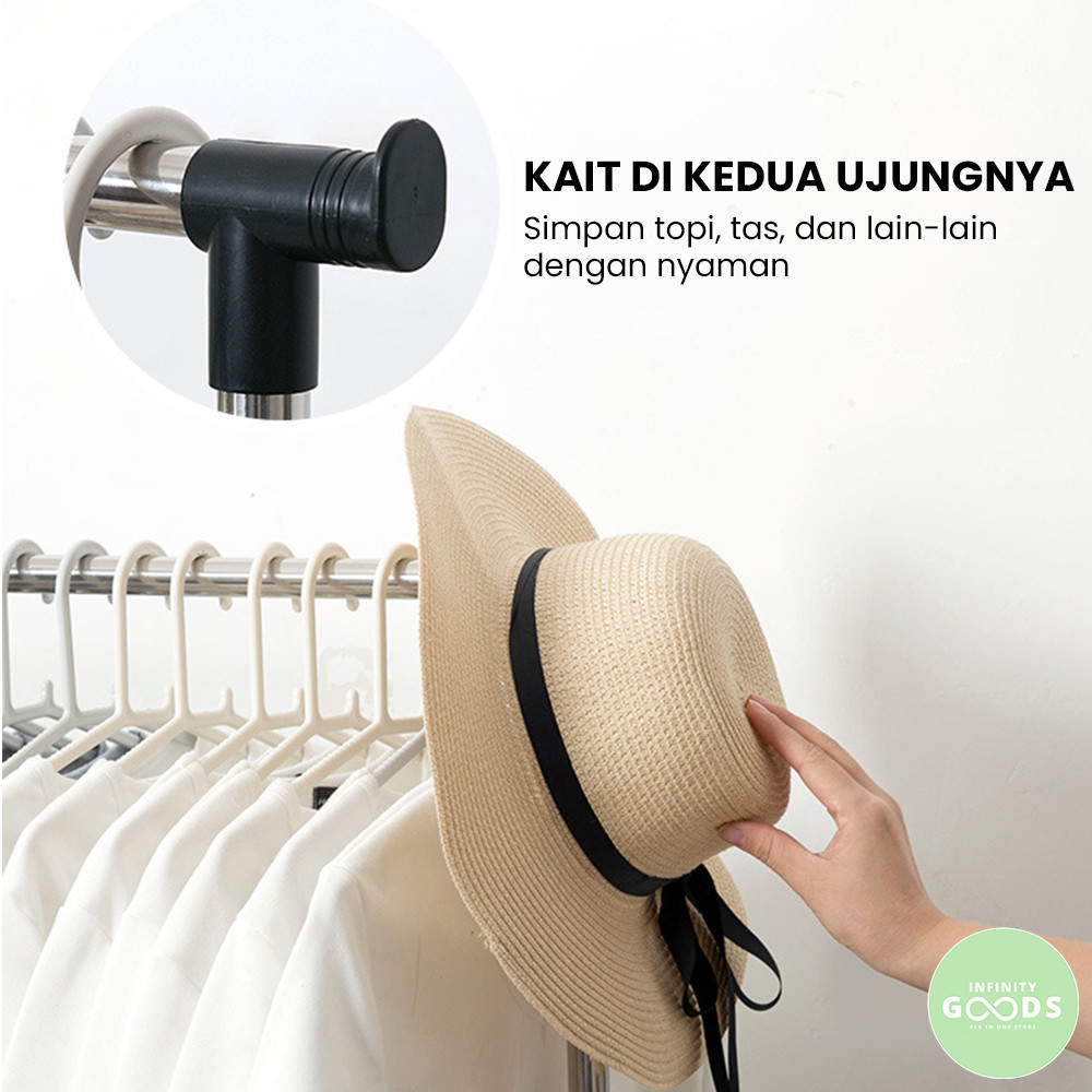 Jual KAN Stand hanger single rak gantungan serbaguna | Shopee Indonesia