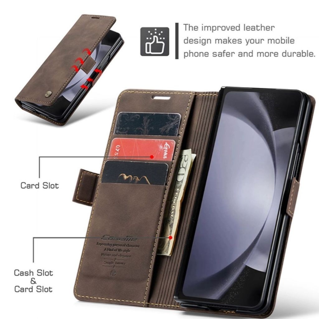 Jual Flip Cover Hard Casing Leather Caseme Sintetis Samsung Galaxy Z ...