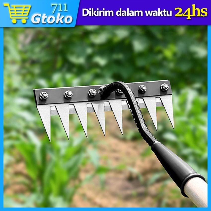 Jual Weeding Rake Cangkul Penyiangan Rumput Taman Garpu Tanaman Garukan ...