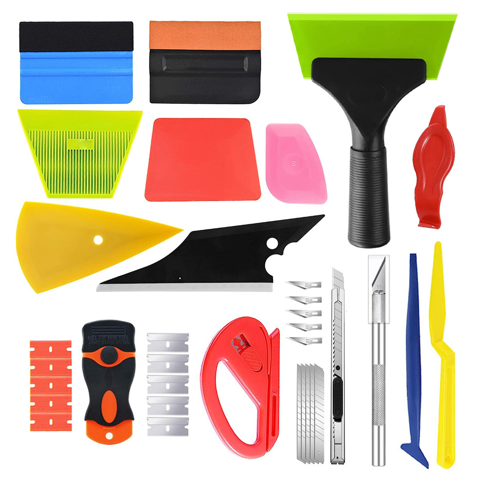 Jual 40Pcs Car Window Tint Kit Vinyl Wrap Squeegee Window Film Tinting ...