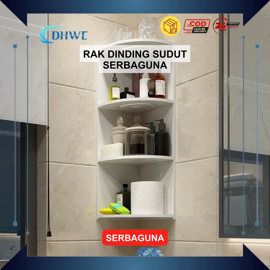 Jual DHWE - Rak Dinding Sudut Serbaguna Desain Modern Minimalis Untuk ...