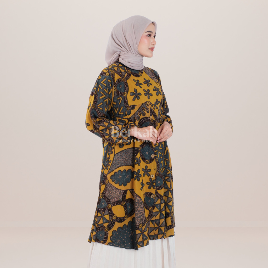 Atasan Batik Tunik Modern Rayon Surya Teja 5