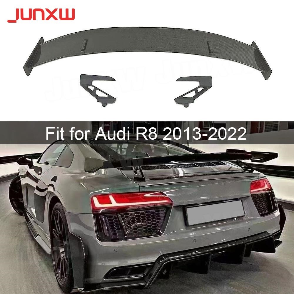 Jual Carbon Fiber FRP Rear Lip Spoiler Trunk Wings With Bracket for ...