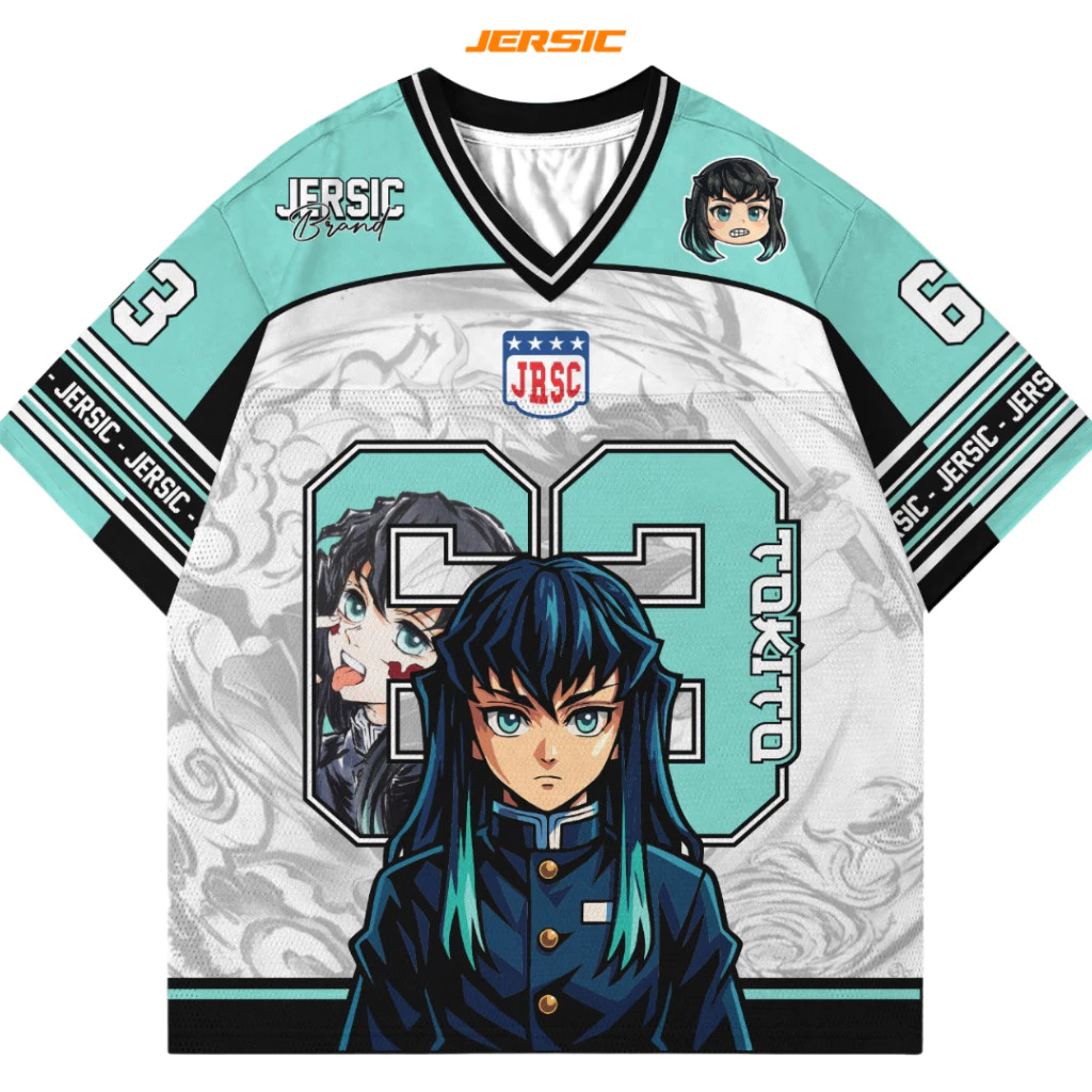 Jersey Muichiro Kimetsu No Yaiba Demon Slayer yang Stylish dan Berkualitas Tinggi - Beli Sekarang