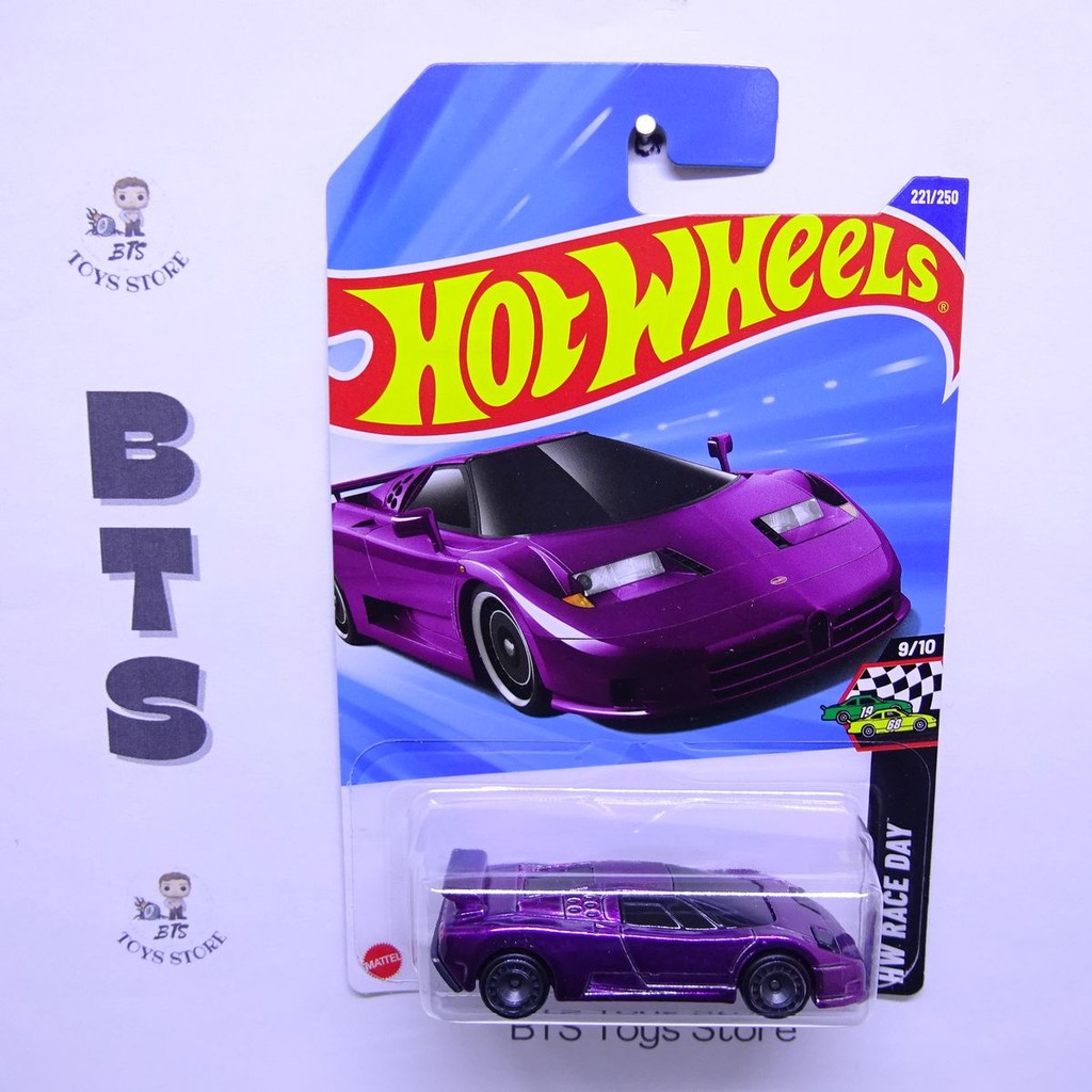 Jual HOT WHEELS SUPER TREASURE HUNT 94 BUGATTI EB110 SS BAN KARET