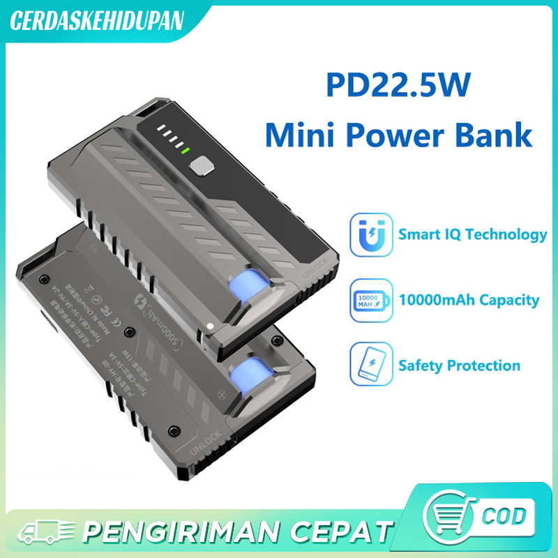 Jual 22.5w 10000Mah Portable Power Bank Two Batterie Mecha Lightweight ...