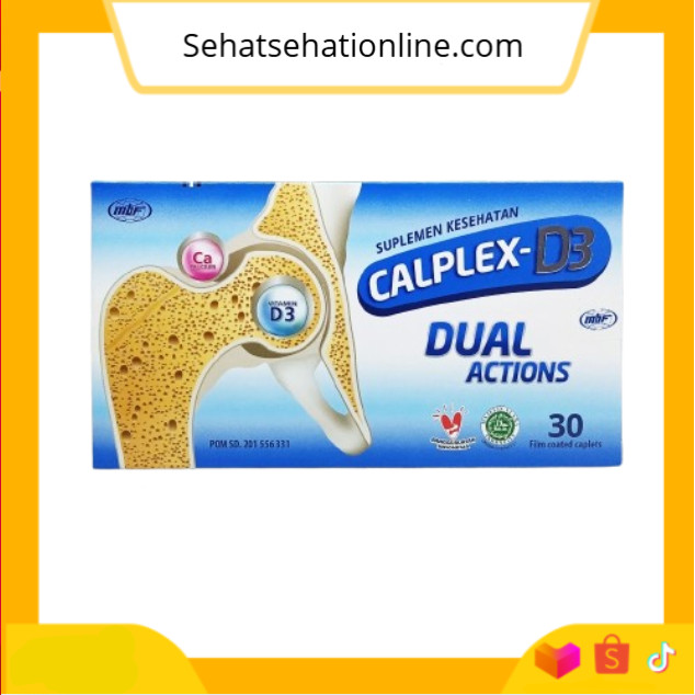 Jual Calplex 30 Kaplet Mencegah osteoporosis dan osteopenia | Shopee ...