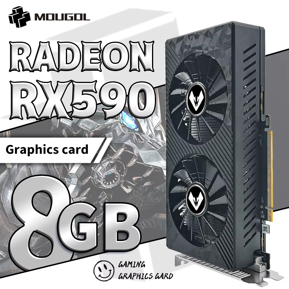 Jual MOUGOL Original AMD Radeon RX590 8GB Gaming Graphics Card GDDR5 ...