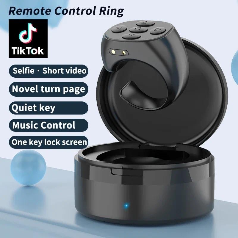 Jual For Tiktok Fingertip Remote Control Ring Bluetooth Novels Comics ...