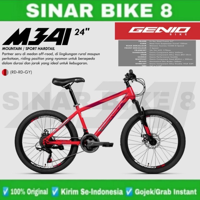 Touring Mountain Bike Original Jual Sepeda Gunung MTB GENIO M 341