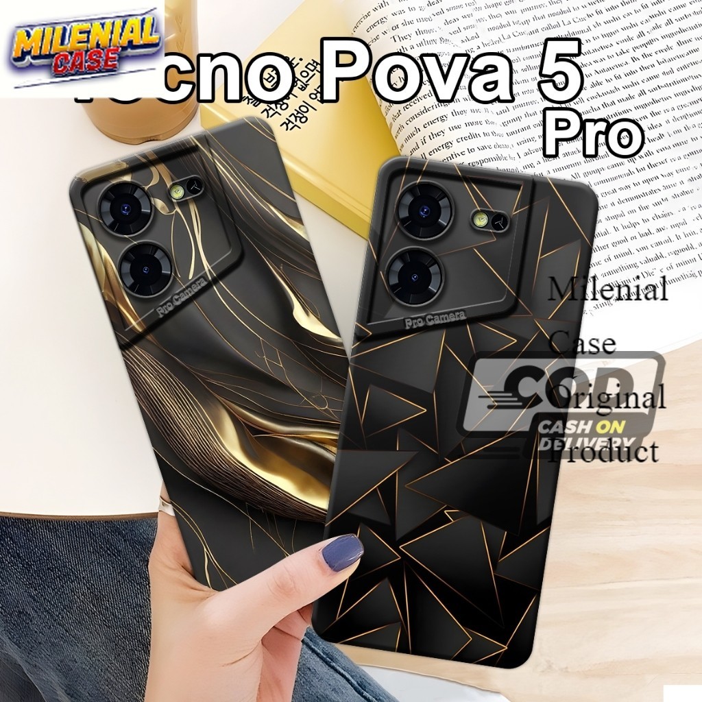 Jual Softcase Tecno Pova 5, Pova 5 Pro Terbaru Motif Wallpaper Premium
