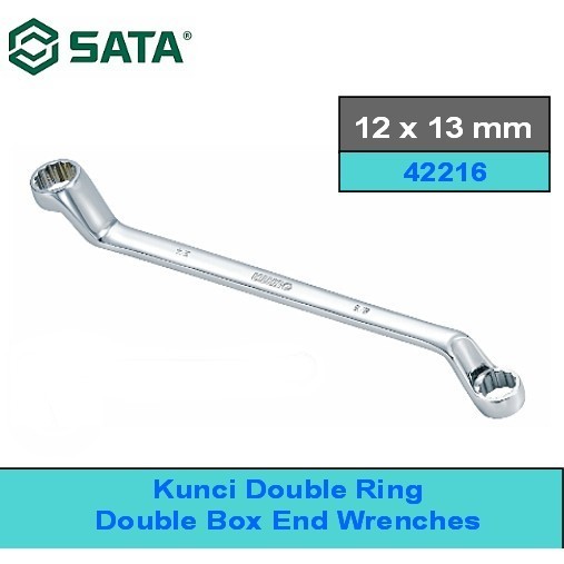 Jual SATA 42216 Kunci Double Ring/Double Box End Wrench 12 mm X 13 mm ...