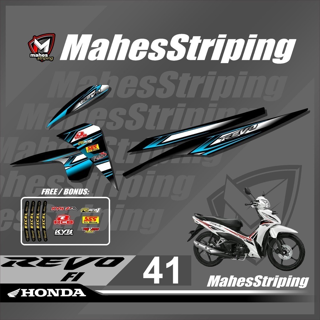Jual Sticker Striping Revo Fi New - Stiker Lis Variasi Revo injeksi ...