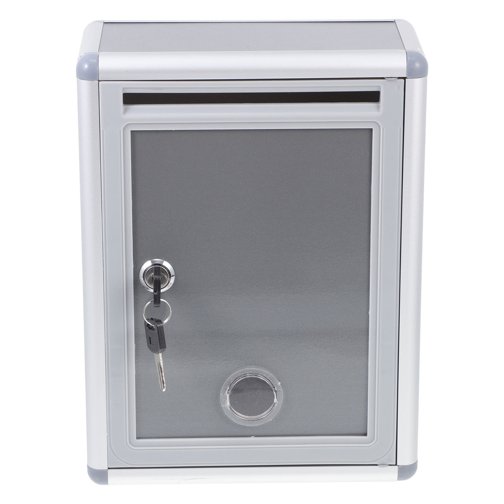 Jual 1pcs Suggestion Box Wall Mount Mailbox Cards Post Box Metal ...