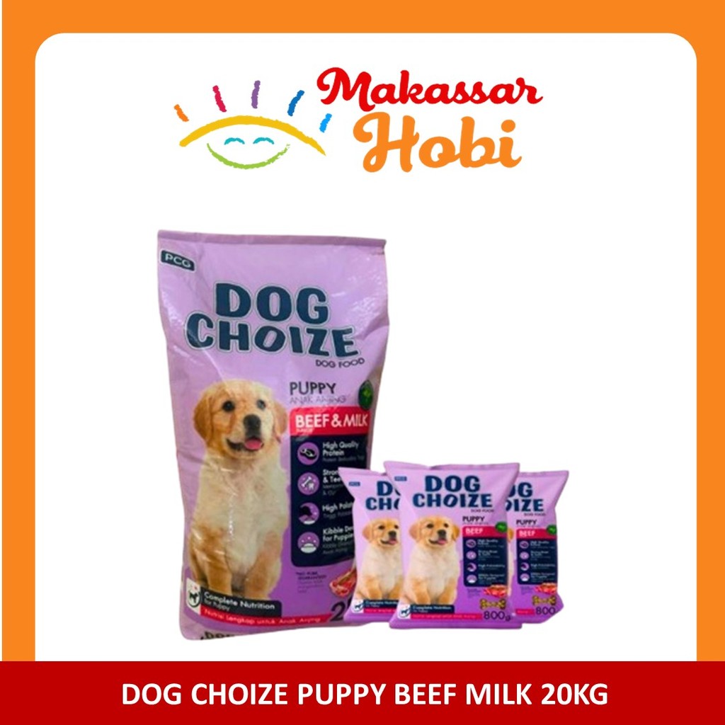 Jual Dog Choize Puppy Beef & Milk 20kg 20 kg Makanan Anak Anjing Dog ...