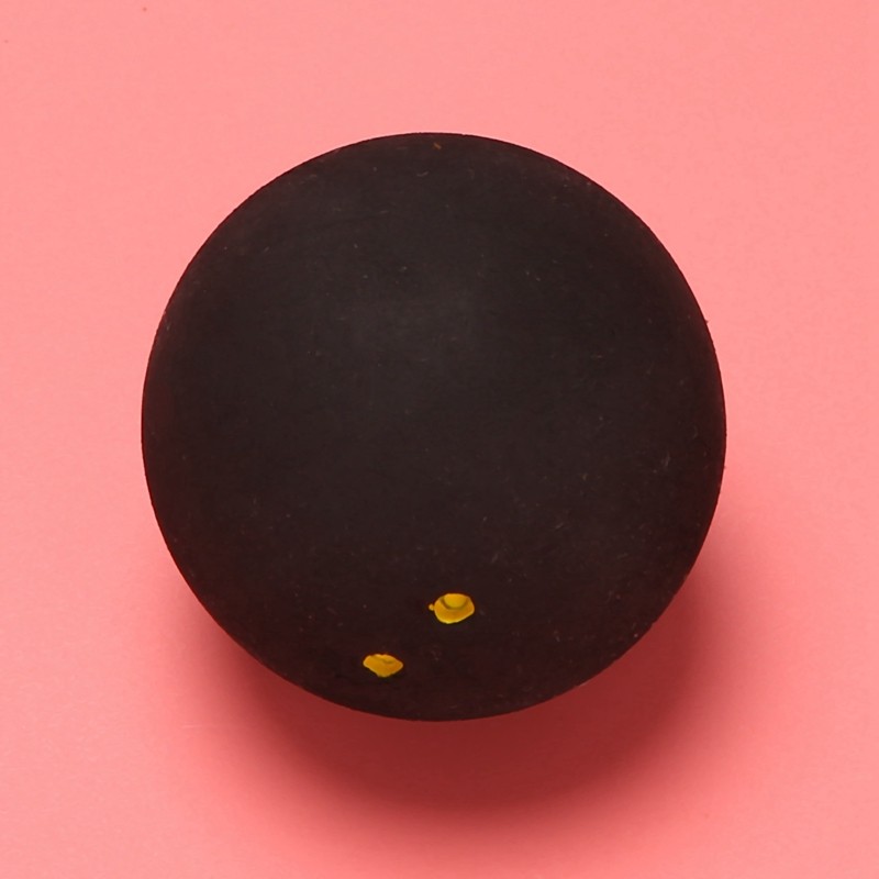 3-Pack One Yellow Dot Squash Balls – Low Speed Sports Rubber Balls For Squash Practice