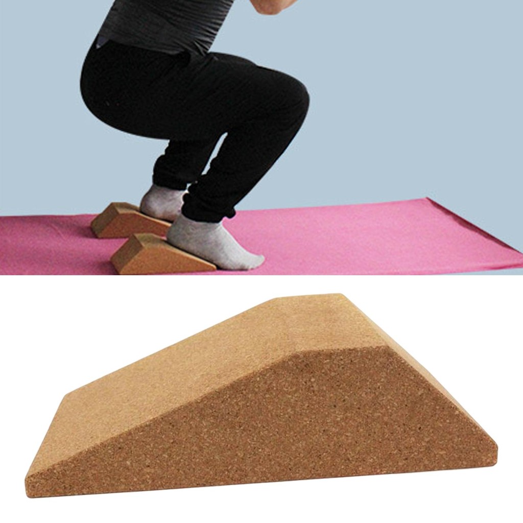 Jual Cork Squat Wedge Block Exercise Brick Incline Board for Stretching ...