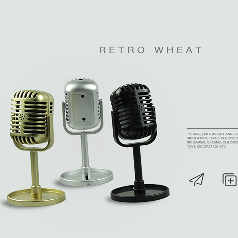 Jual Simulation Props Mic Retro Dynamic Vocal Microphone Vintage Style ...