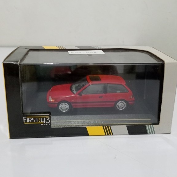 FIRST:43 - Honda Civic 1987 - 1/43 (Modèle Réduit Monté Métal, Neuf)